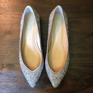 Betsey Johnson Jeweled Flats Size 7.5